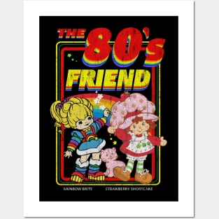 Rainbow Brite // The 80s Friend for Christmas Vintage Style Posters and Art